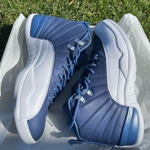 Jordan Retro 12 Stone Blue Mens size 10.5